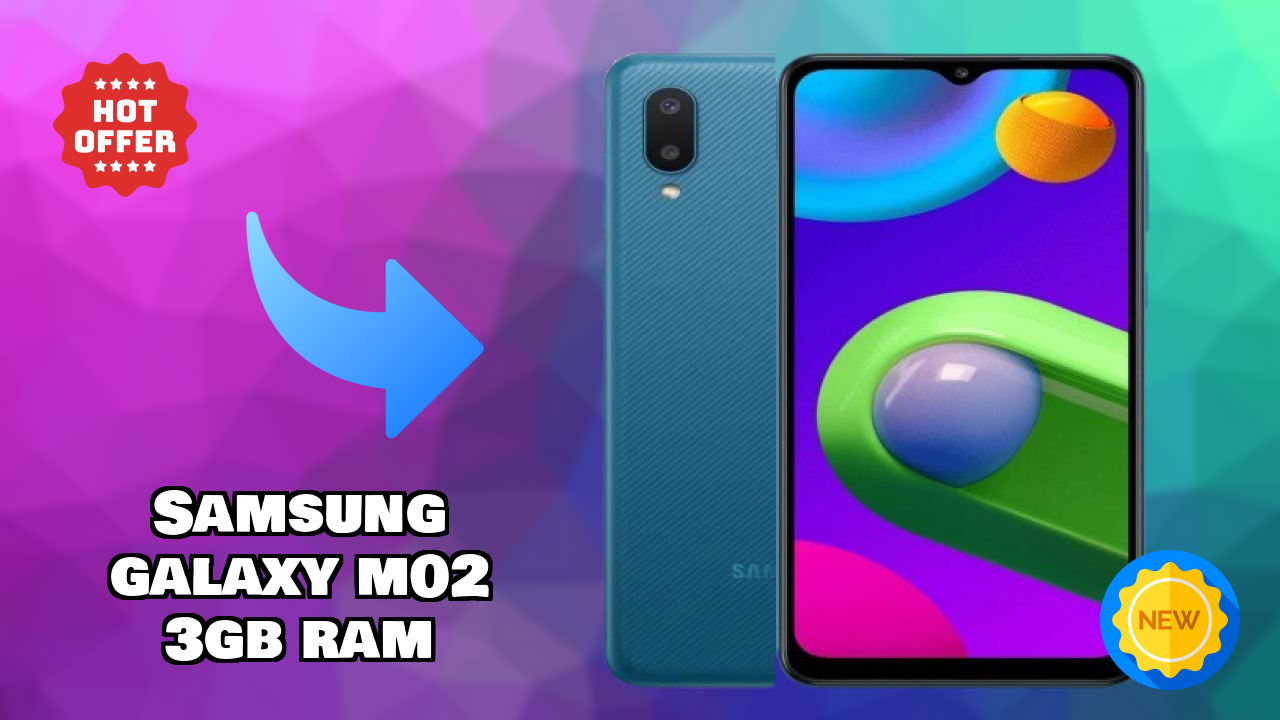 Samsung Galaxy M02 3GB RAM Display Technology: 6.5 Inches (16.51 Cm) Screen